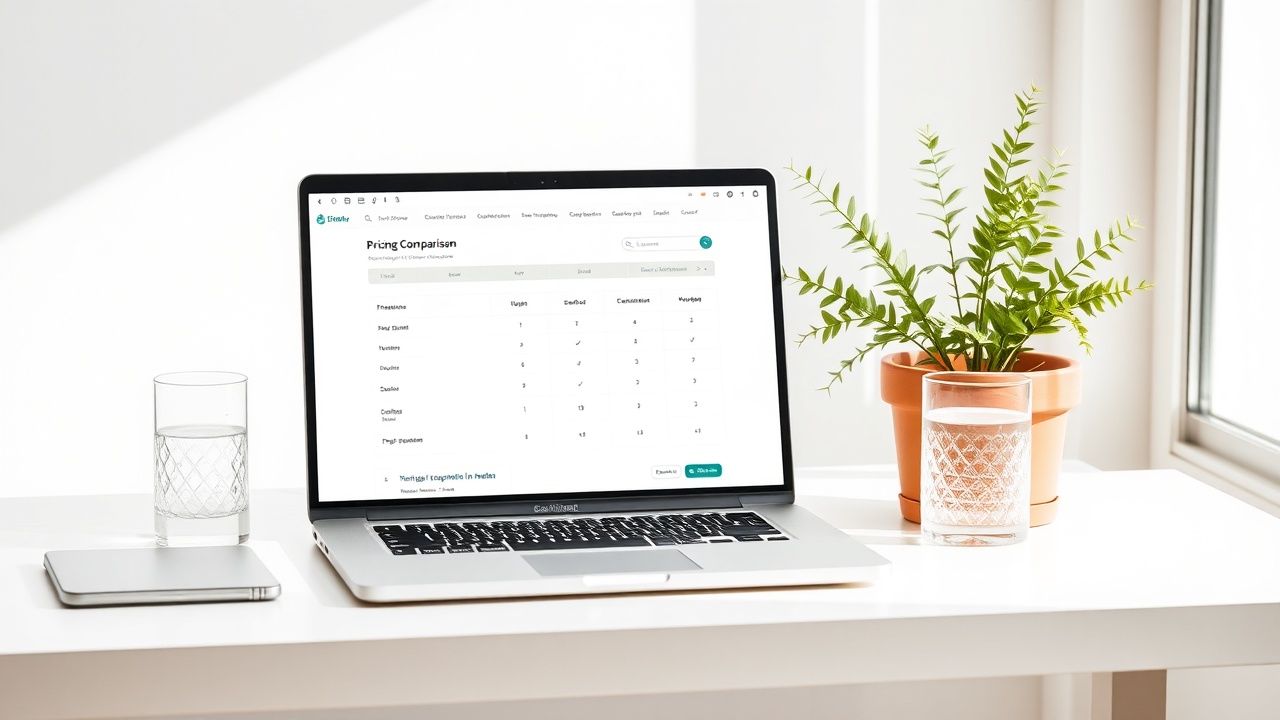 Valido pricing dashboard on a desk